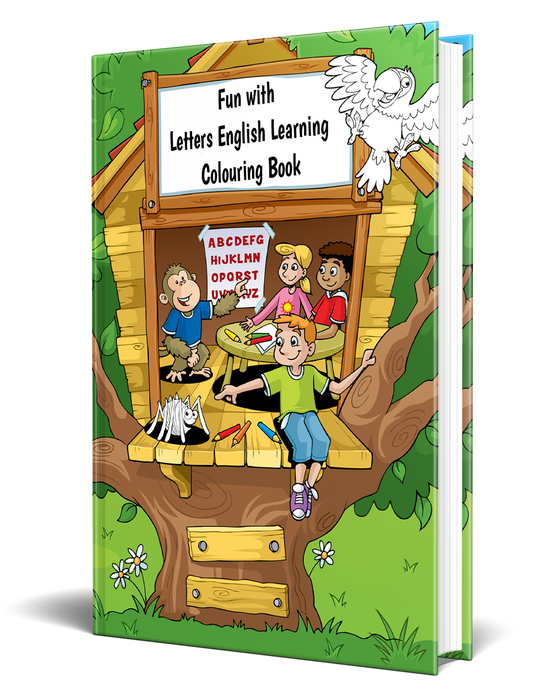Fun with Letters English Learning Colouring Book
