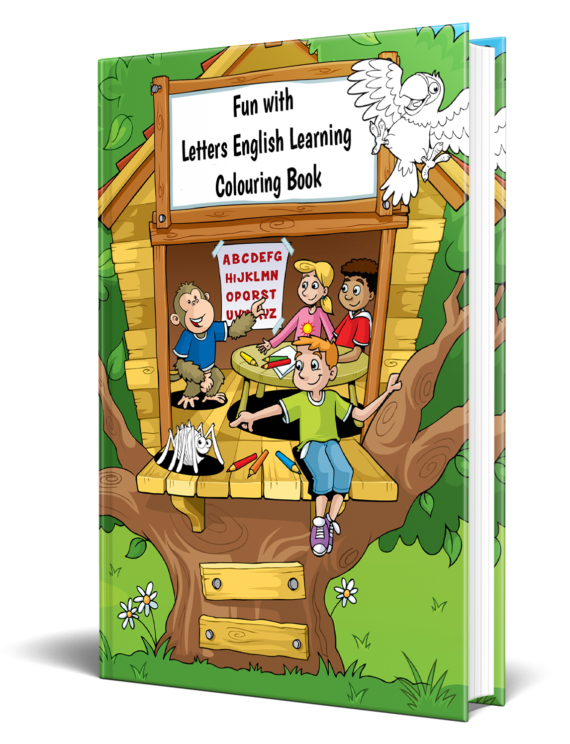 Fun with Letters English Learning Colouring Book